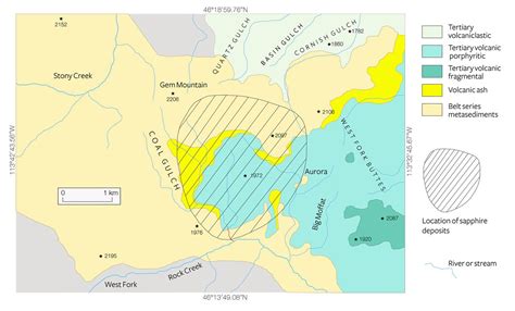 Geological sketch map of Rock Creek, Montana | Montana, Gemology ...