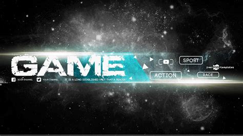 Youtube Game Banner Template