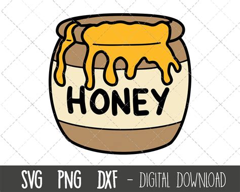 Pooh Honey Jar Clipart