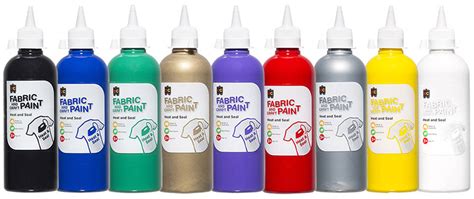 EC Fabric & Craft Paint 500ml - Set of 9