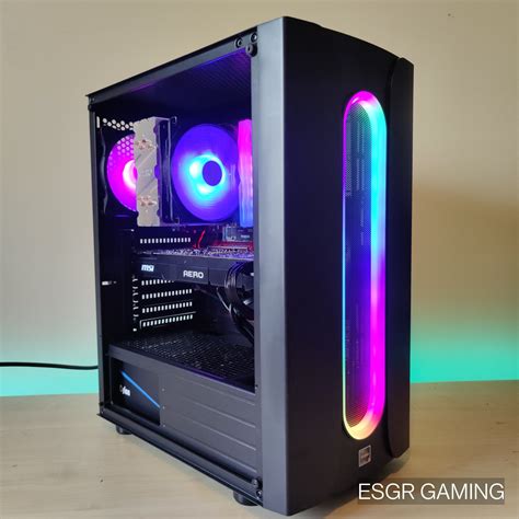 Gaming PC RYZEN 5 5600x 16GB DDR4 GTX1080 8GB GPU NVME RGB WIFI - ESGR GAMING