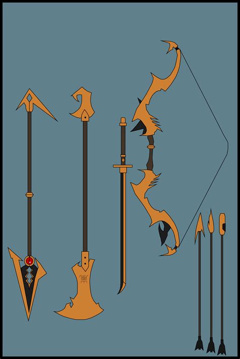 Naruto's Celestial Bronze Weapons by Nenshoyaju-Raizer on DeviantArt