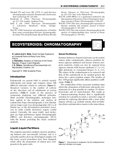 (PDF) Figure 1 The structure of ecdysone, the first ecdysteroid iso ...