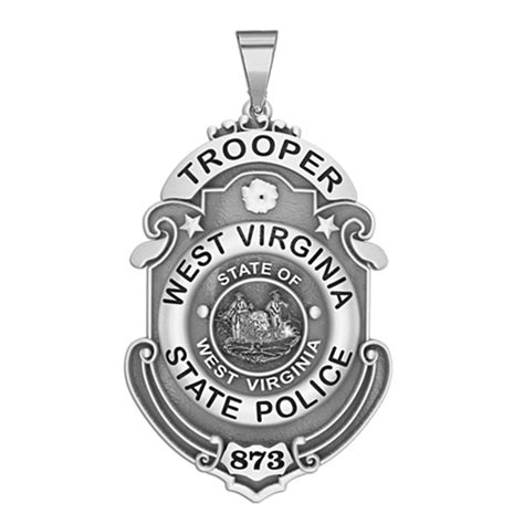 Personalized West Virginia State Trooper Police Badge with Your Rank ...