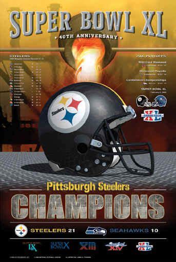 Pittsburgh Steelers NFL Super Bowl XL Champions Posters Photo | Pittsburgh steelers, Super bowl ...