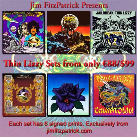 Thin Lizzy Album Covers Set of 6 – Jim FitzPatrick