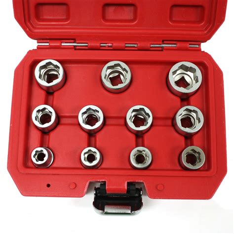 11 pc Metric 3/8" Square Drive Bolt Extractor Socket Set Stud Nut 8 ...