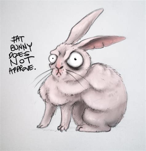 fat bunny of disapproval by Opaca on DeviantArt