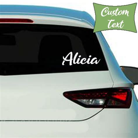 Custom Car Decal Car Name Sticker - Etsy