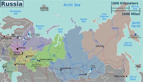 Detailed political and administrative map of Russia. Russia detailed ...