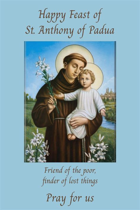 St Anthony of Padua | Saint anthony of padua, Happy feast, St anthony prayer