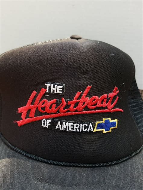 Chevy Heartbeat Vintage Hat Otto Cap Adjustable Snapb… - Gem