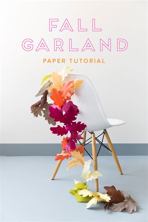 DIY paper leaf fall garland - The House That Lars Built