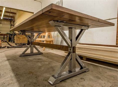 Industrial Farmhouse Legs | Industrial farmhouse table, Farmhouse table, Metal table base