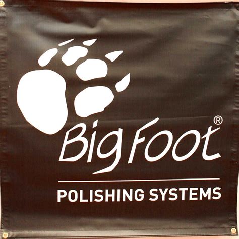 Rupes Bigfoot Logo Black 3'x3' Vinyl Banner | KC Auto Car Care