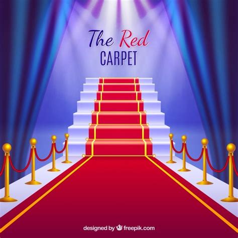 Free Vector | Red carpet background in realistic style | Red carpet ...