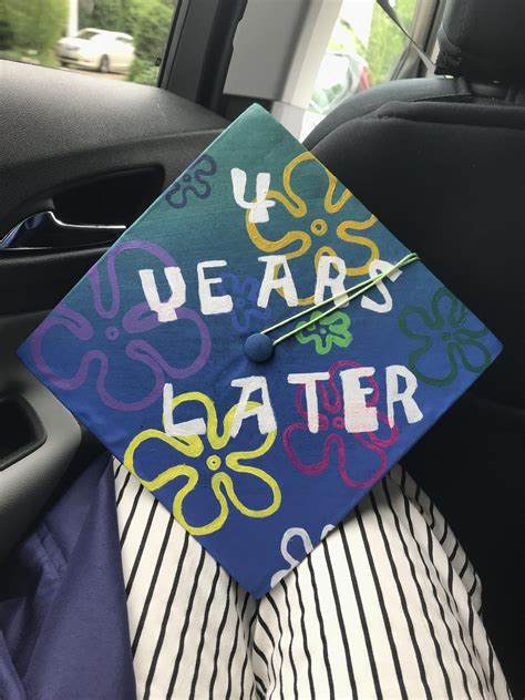 Spongebob Title-card Graduation Cap for my High School Graduation ...