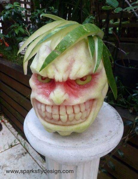 Funny And Creepy Watermelon Carvings - Jokes Etc - Nigeria