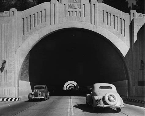 Two-way traffic once ran through the Figueroa Street Tunnels, now part of the Arroyo Seco ...