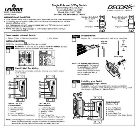 Leviton 3 Way Switch Wiring Diagram Decora - Database - Faceitsalon.com