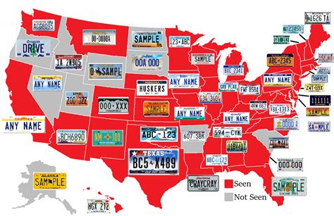 State license plates I saw on my road-trip to see the eclipse. [1513x983] : r/MapPorn