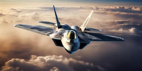 Premium AI Image | Striking Aerial Display F22 Raptor Commands