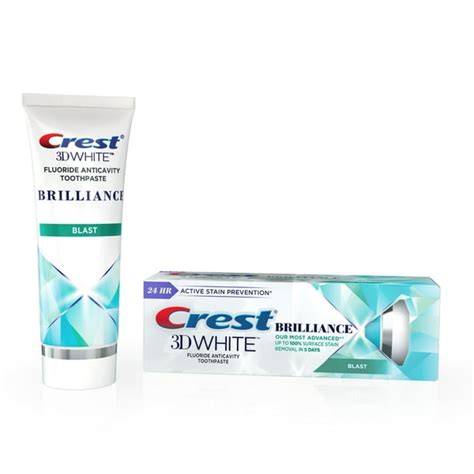 Crest 3D White Brilliance Blast Teeth Whitening Toothpaste, 3.9 oz - Walmart.com - Walmart.com