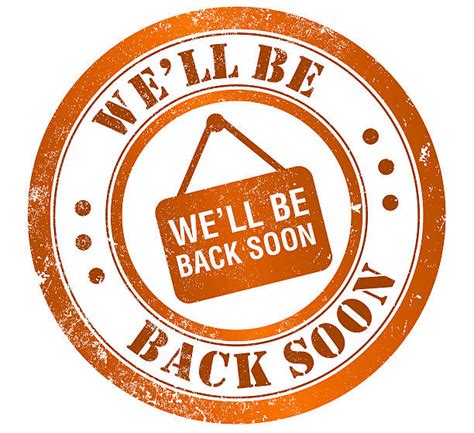 Best Be Back Soon Sign Illustrations, Royalty-Free Vector Graphics & Clip Art - iStock