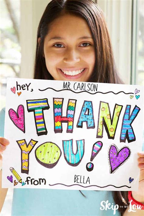 cute printable thank you sign free coloring page skip to my lou - free printable thank you ...