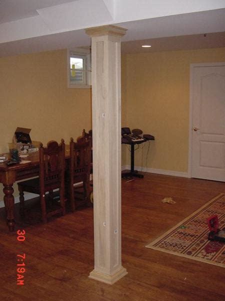 Lally columns - creative trim ideas - Fine Homebuilding