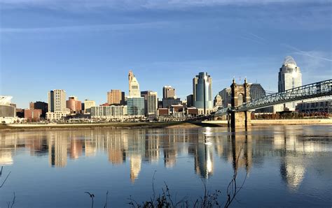 Ohio River with Downtown Cincinnati...November 2017 | Downtown ...