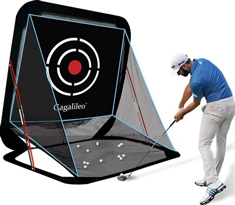 Golf Practice Nets Pop Up Golf Net | Golf Hitting Nets for Backyard | 8'X7'X7' | Black | Galileo ...