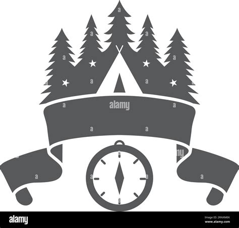 Wild nature traveller club logo. Forest camping emblem Stock Vector Image & Art - Alamy