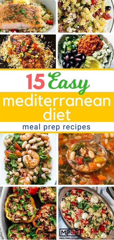 15 Easy Mediterranean Diet Meal Prep Recipes - Meal Prep on Fleek™