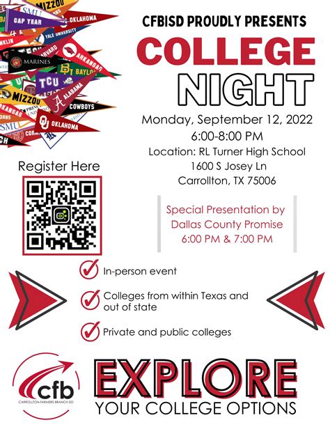 Ranchview High School on Twitter: "Save the date for College Fair - September 12 from 6:00-8:00 ...