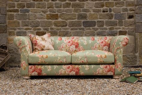 The Grandad Mulberry Sofa, handcrafted by Indigo Furniture | Floral sofa, Indigo furniture ...