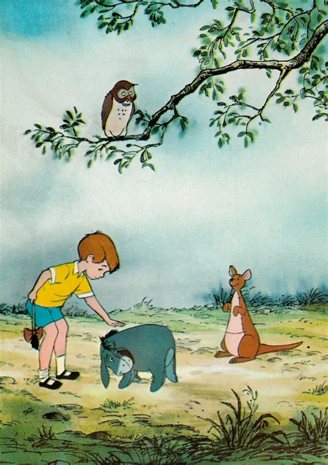 Winnie the Pooh and the Honey Tree (1966) | French postcard … | Flickr