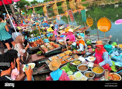 Thailand Floating Markets - Klong Hae Floating Market located in Hat Yai district in Southern ...