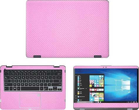 Decalrus - Protective Decal for Asus VivoBook Flip 14 TP410UA (14" Screen) Laptop Pink Carbon ...