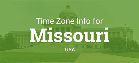 Time Zones in Missouri, United States