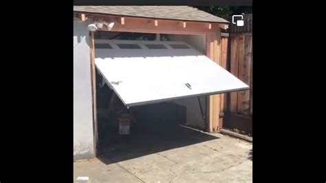 One piece tilt up garage door - YouTube