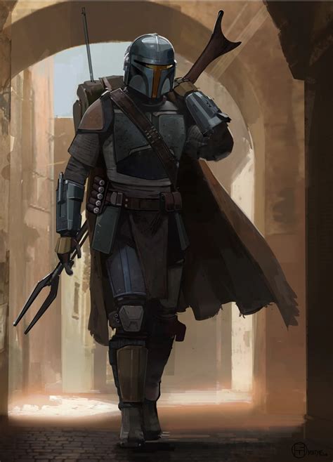 The Mandalorian: Baby Yoda Wears Boba Fett Helmet in Official Concept Art Set