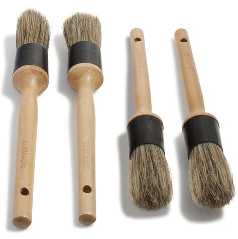 Boar Hair Car Detailing Brushes - Detail Brush 4 Piece Set – SudMagic