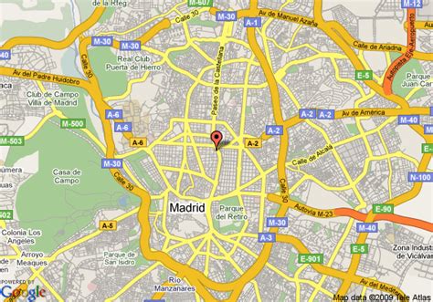 Map of Intercontinental Madrid, Madrid