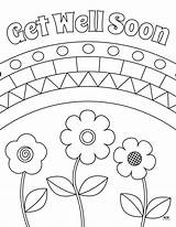 Get Well Printable Coloring Pages sketch template
