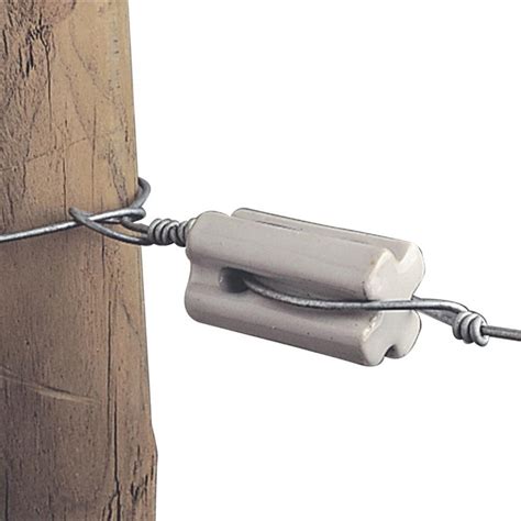 Gallagher Porcelain Strain Insulator - White - Electric Fence Online