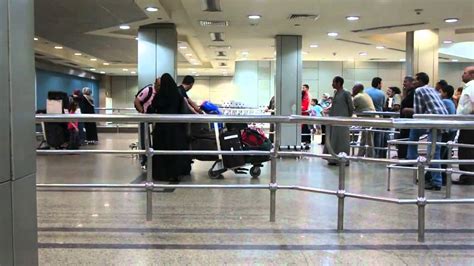 Cairo Airport International Arrivals Terminal 1 HD مطار القاهرة المحطة ...