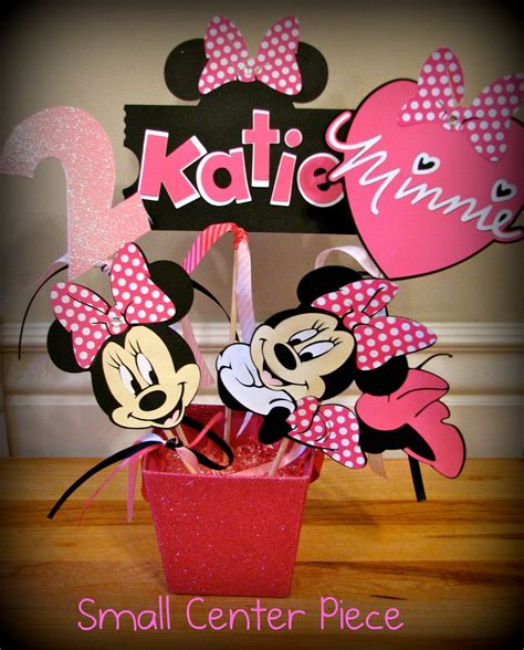 Small Minnie Mouse Party Center Piece. $15.00, via Etsy. Mini Mouse Birthday Party Ideas, Mickey ...