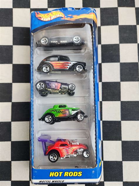 Hotwheels 2000 Hot Rods Exclusive 5 Pack Hot Rod Ford | kustomkollector