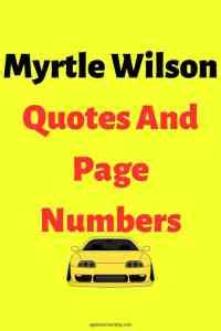 15 Myrtle Wilson Quotes And Page Numbers | Ageless Investing